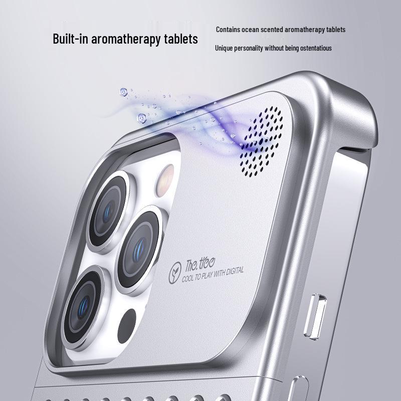 Universal Metal Aromatherapy Case for iPhone 13-15 Pro Max