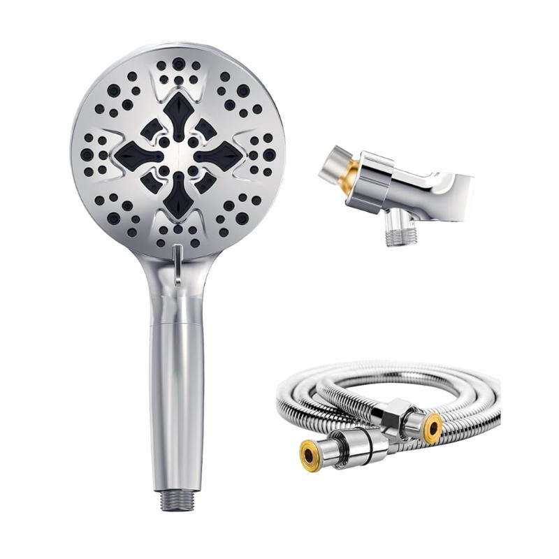 Upgraded Powerful Shower Head with 10 Spray Choice Adjustment Shower Head Multifunctional Shower Head for Bathroom