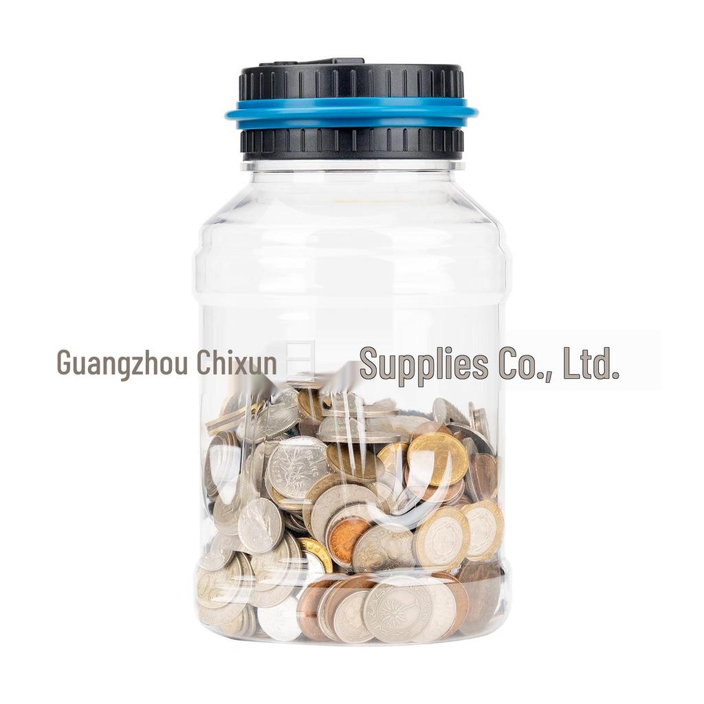 Smart Electronic Coin Counting Piggy Bank - US Dollar & New Taiwan Dollar Compatible