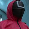 Maska Squid Game Cosplay Maska stejného stylu Závoj Cosplay Představení Korejská TV