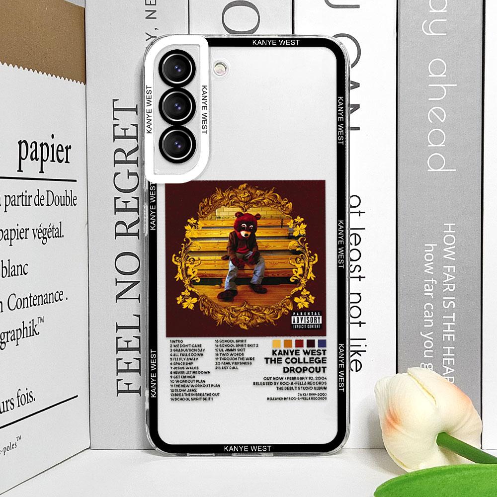 Lustige K-Kanye West Yee Poster Handyhülle für Samsung Galaxy S25 S24 S23 Ultra S22 Plus S21 FE 5G Weiche Hüllen Transparente Fundas