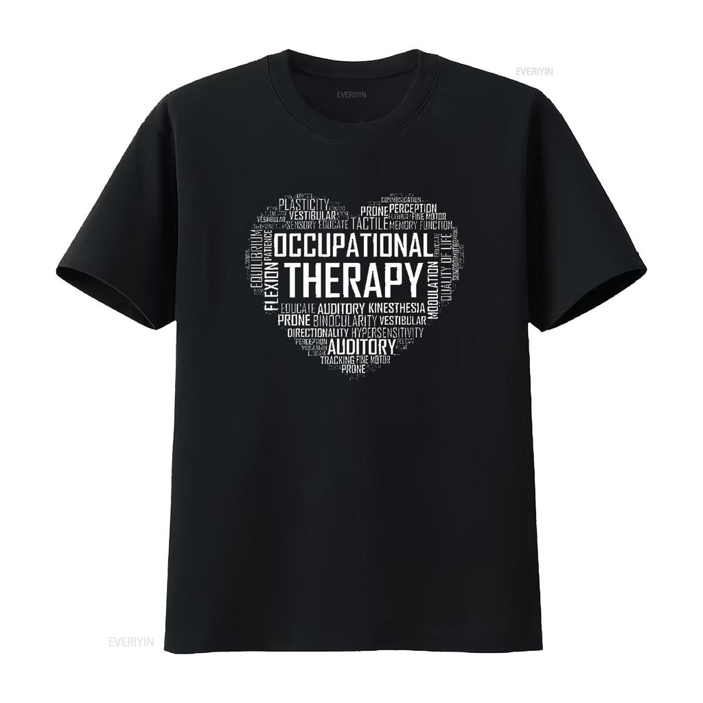 Womens OT Occupational Therapy T Shirt Therapist Month Black Medium vintage Washed Soft Versatile Stylish Top For Everyday Wear