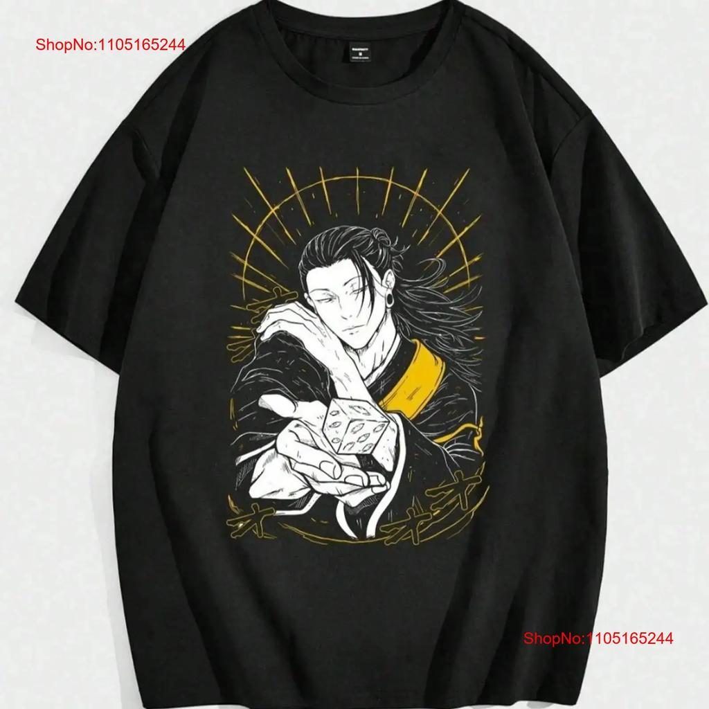 T-shirt Suguru Geto Jujutsu Kaisen Getou Jjk Anime Nero Tutte le Taglie Vintage Morbida Streetwear Moda Traspirante