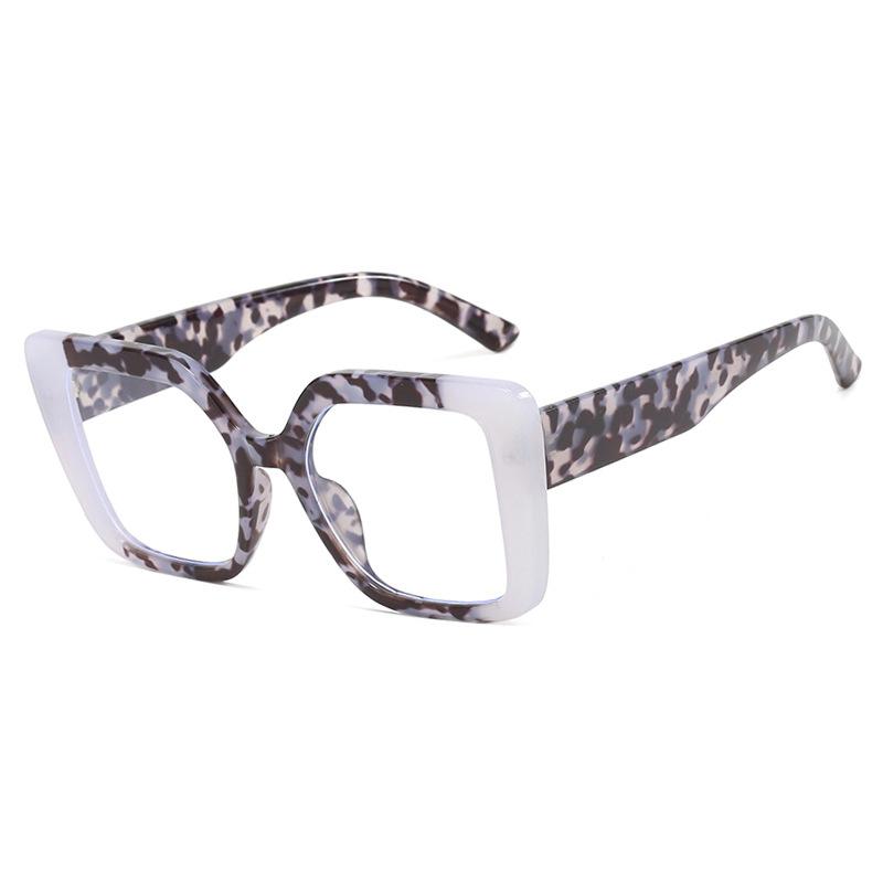 

Lady Fashion Colorful Glasses Frame Unisex Large Size Square Eyeglasses 2025 Trend Splicing Frame Clear Optical Glasses Women