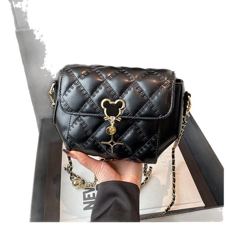 Damen Umhängetasche mit Diamantenmuster: 2025 Frühling/Herbst Achselkette Schultertasche Handtasche