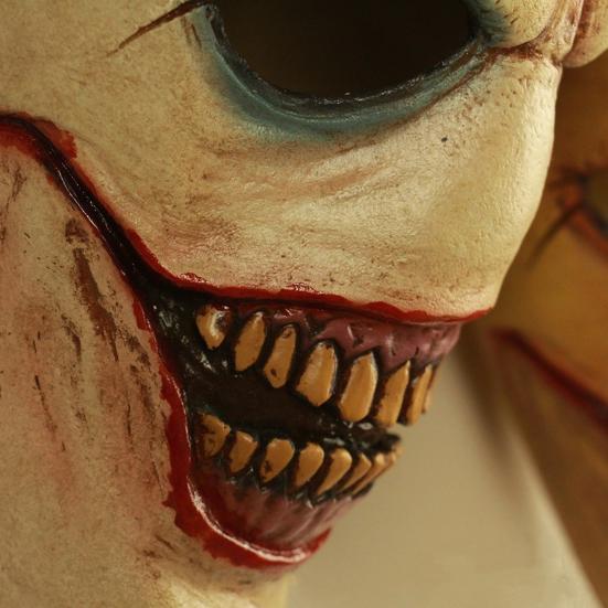 Halloween Clown Face Guard Universal Size Role-Playing Cosplay Face Guard Headpiece Horror Themed Party Props