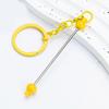 12 Color DIY Beaded Keychain Pendant Versatile 12 Color Beadable Blank Accessory Set For Keychain And Pendant Designs