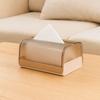 Plastic Clear Tissue Box Spring Support Storage Box Modern Paper Box  Desktop