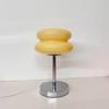Bauhaus Egg Tart Glass Table Lamp - Thick-Sole Night Light for Bedroom, Bedside, or Living Room