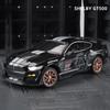 1/24 Ford Mustang Shelby GT500 Alloy Muscle Car Model Sound and Light Pull Back Children's Toy Collectibles Birthday Gift