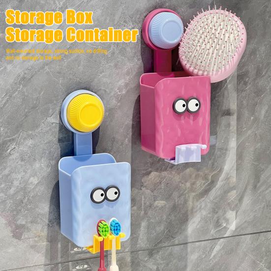 კბილის ჯაგრისის დამჭერი კედელზე დასამაგრებელი ორგანიზატორი სათავსოთი, დიდი დატვირთვით, მარტივი დასაყენებელი, საწოვარა კბილის ჯაგრისის საკიდი