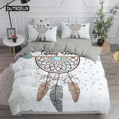 Dream Catcher Bedding Set Elegant Bohemian Duvet Cover Queen 240x220 Ethnic Quilt Cover Single Double King Comforter Bed Cover
