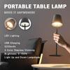 LED Table Lamp Portable touch Desk Lamp Rechargeable Vintage Lamp for Restaurant Bedroom BarsCamping Coffee Shop Night Light