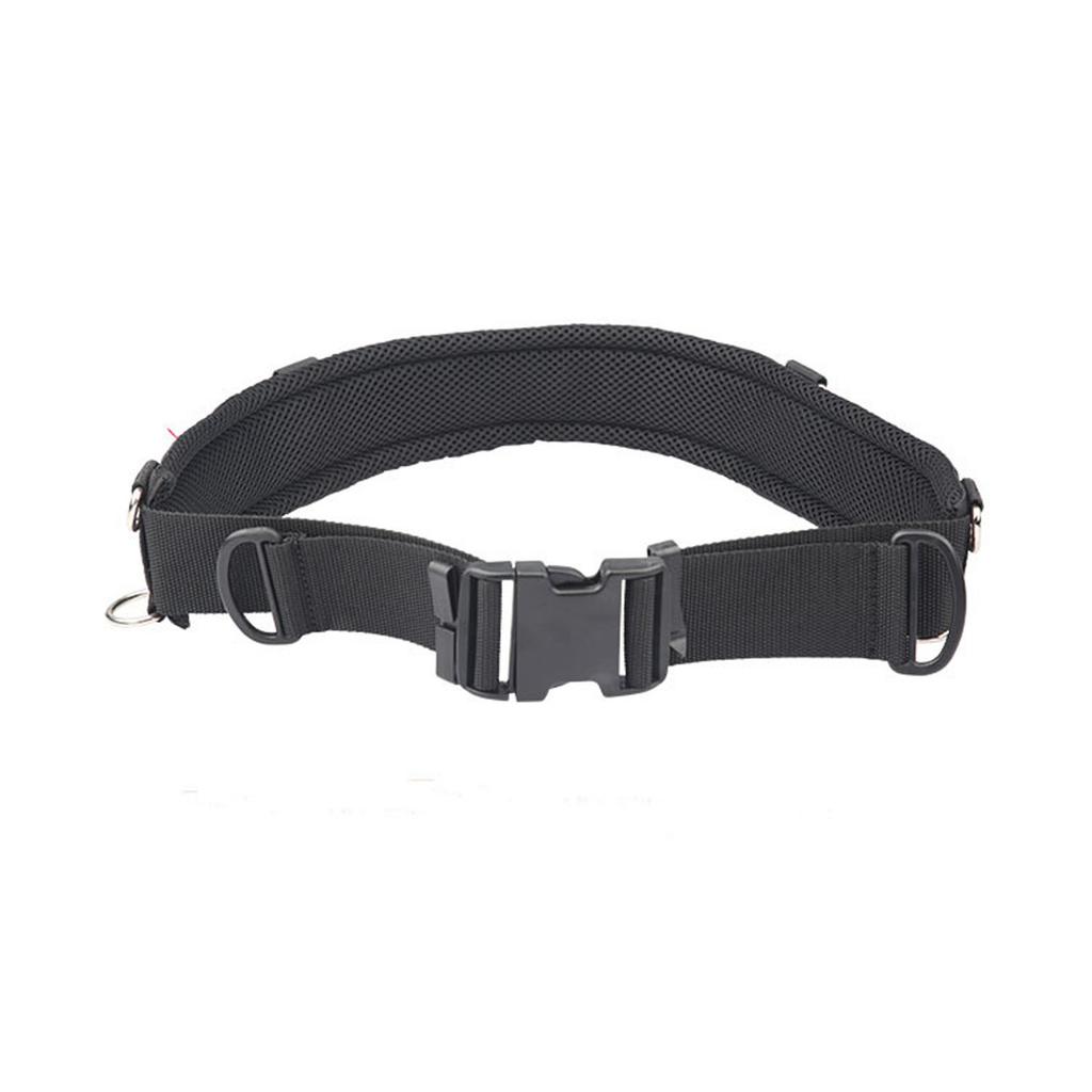 Outdoor Photography Waist Belt with 8 D Rings 8 Trouser Loops for Hanging Tripod Flashlight Water Bottle