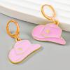 Women Fashion Earrings Trendy Cowboy Hat Alloy Earrings Jewelry Accessories For Girls Gifts