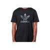 Adidas Clover Logo Print Short Sleeve T-Shirt Men Tops Black ED6959