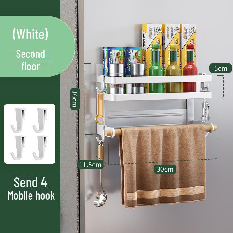 Suport magnetic din oțel inoxidabil pentru organizarea bucătăriei, fără găurire