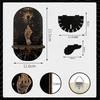 Gothic Wooden Wall Mounted Shelf Sun Moon Butterfly Wall Storage Rack Hanging Design 2D Printed Wall Decoration Bedroom