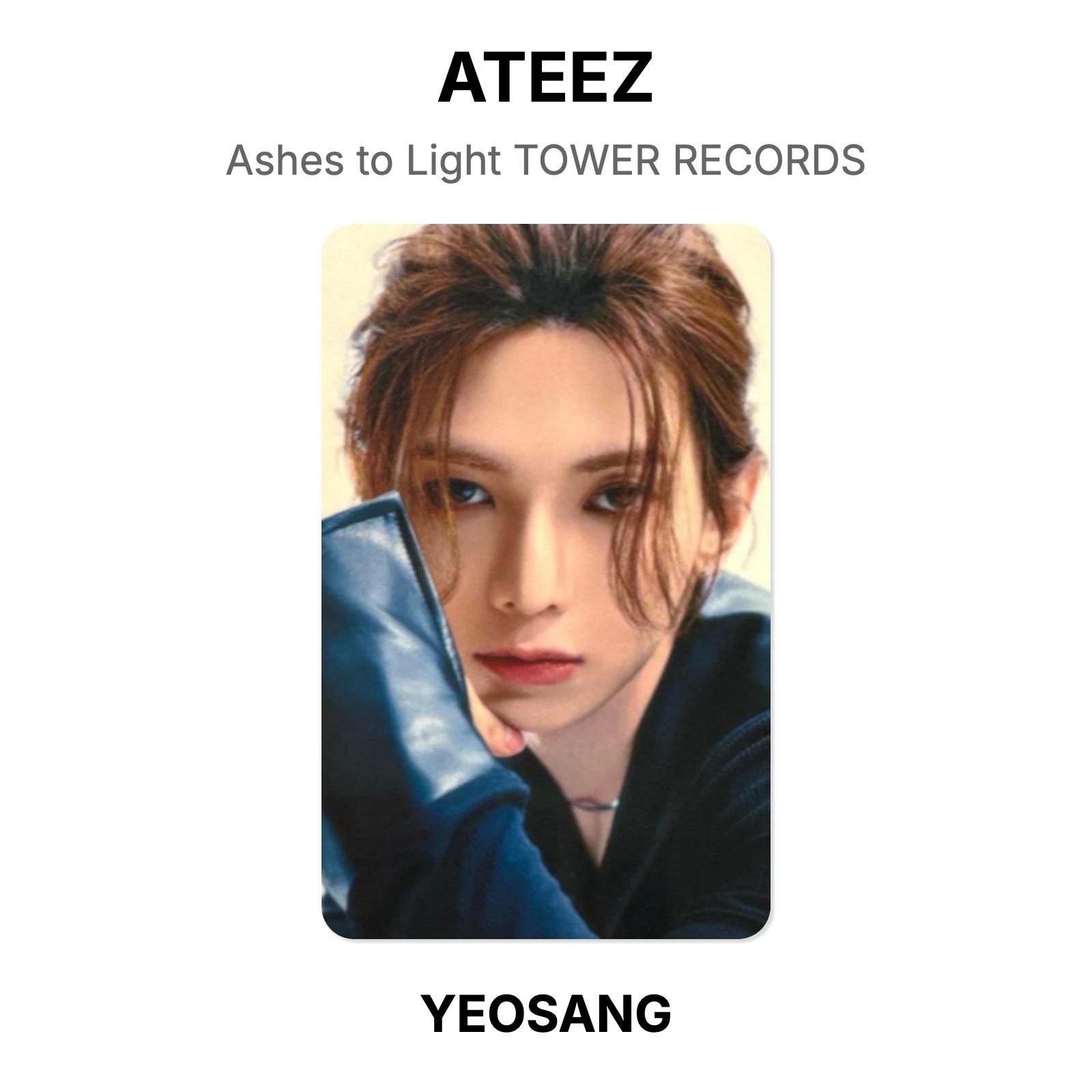 ATEEZ Ashes to Light TOWER RECORDS Official Photocard YEOSANG