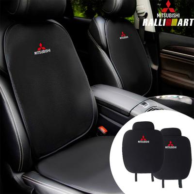 Car Seat Cushion Non-Slip Cover Mat Auto Badge Guard Accessories For Ralliart Lancer V73 Outlander Pajero Eclipse ASX
