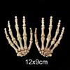 Plastic Skeleton Hands Skull Claws Halloween Mini Bone Hand Prop for Haunted House Bar Escape Room Table Decor Prank Ornament