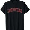 Louisville Kentucky KY Vintage Athletic Sports Design T-Shirt,100% Cotton