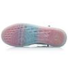 Li Ning CF Slip Resistant Abrasion Resistant Low Top Skateboard Shoes Women's Red White AGCP232-2