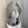 Short Straight Mullet Head Wigs with Bangs Wolf Tail Anime Men Wigs  Halloween