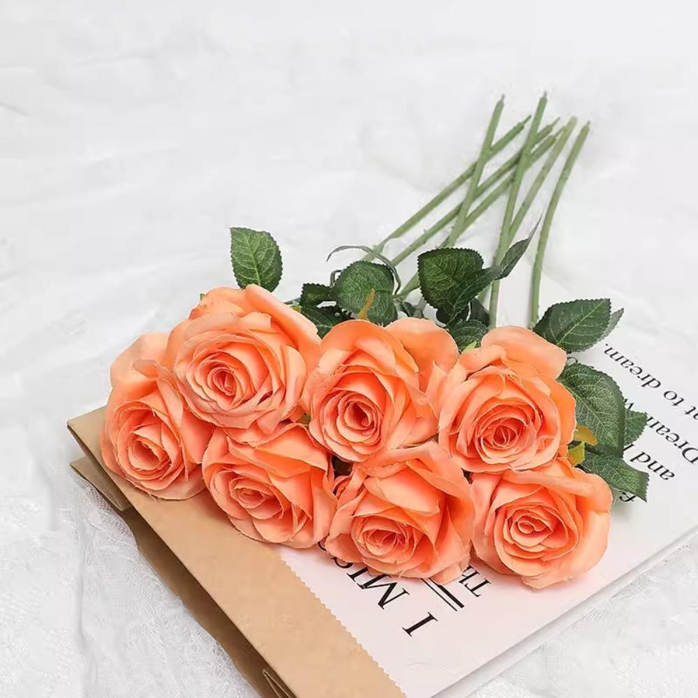 3/5Pcs Tulip Rose Artificial Flower Bouquet for DIY Home Room Table Decor Wreath Gift Box Scrapbooking  Wedding Christmas Decor