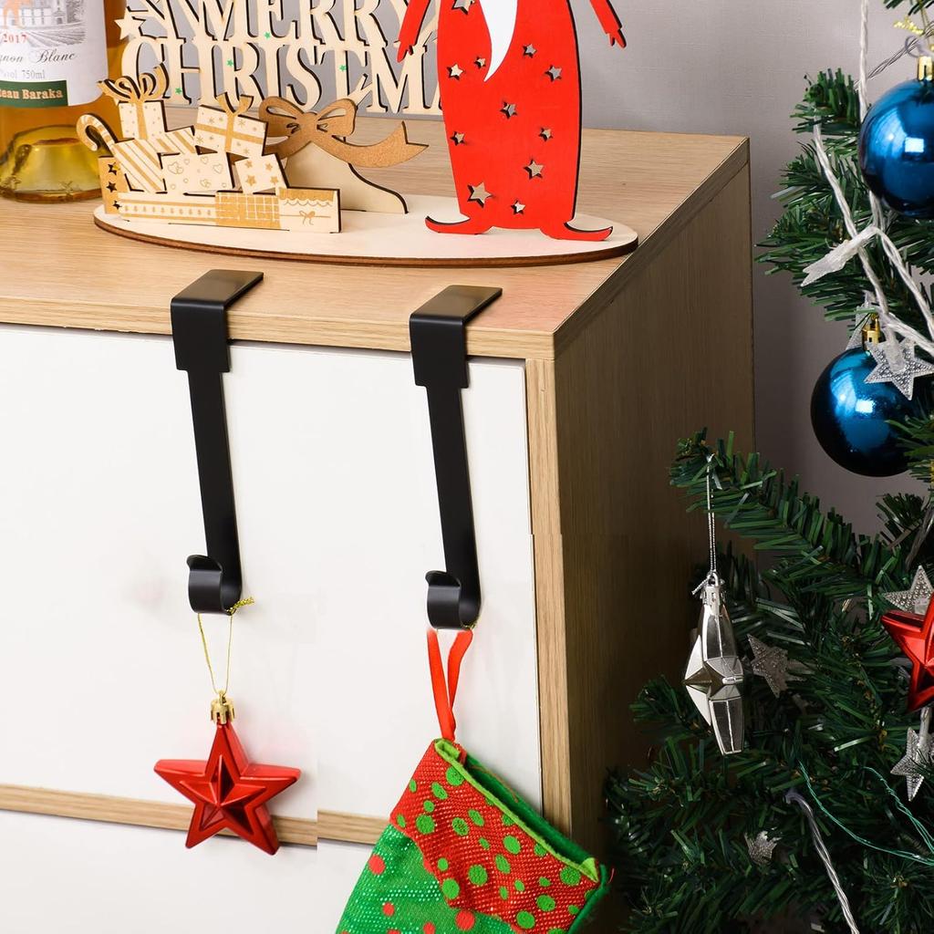 Christmas Stocking Holders Mantel Hook Hangers Fireplace Hooks Hanger Christmas Stocking Hook Fireplace Hanger Grip for for Christmas Party