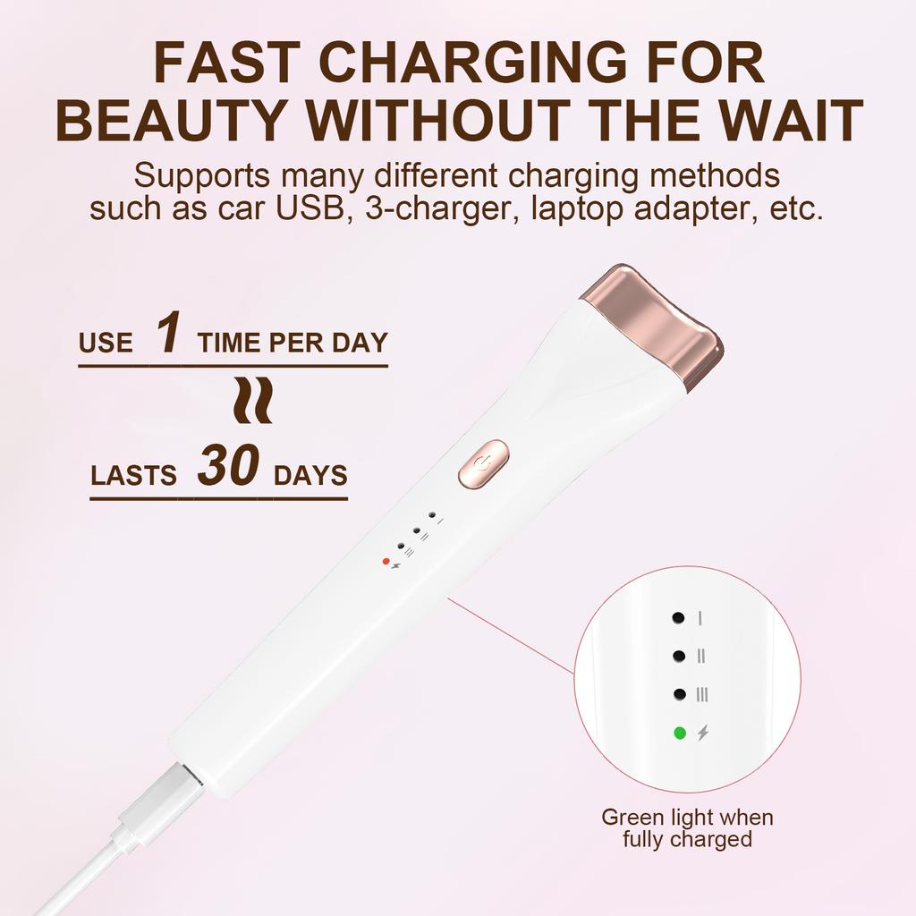 Electric Heated Eyelash Curlers Heated Lash Curler Natural Curling Long Lasting Rechargeable Eye Lash Curler Tool
