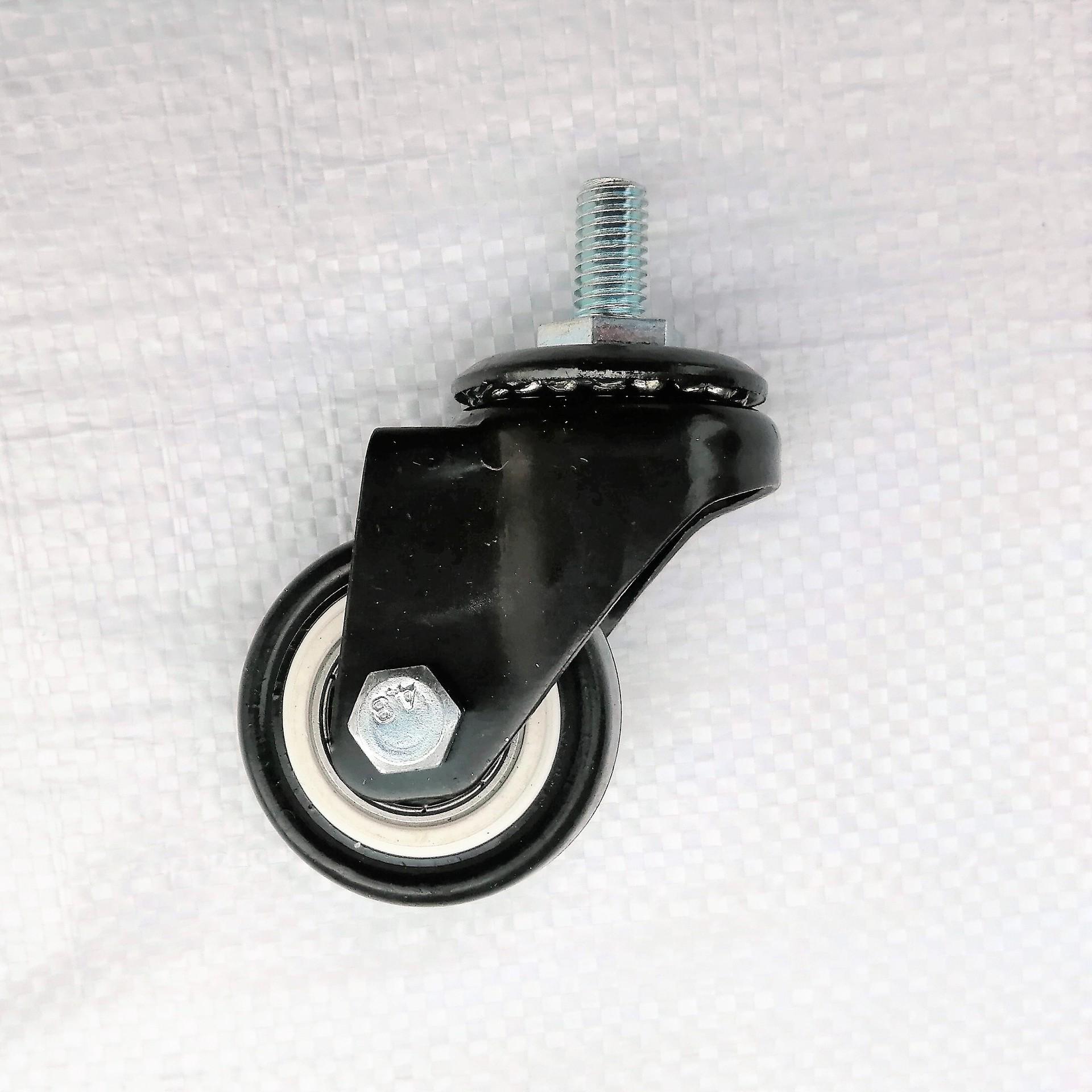 

Black Gold Diamond Electrophoretic 8*15 Swivel Wheel Caster with Threaded Brake 1.5 inch Threaded Swivel 8*15