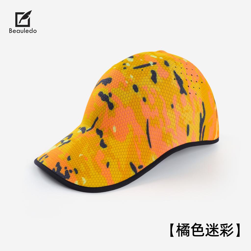 Graffiti printing, sweat-absorbing, breathable and seamless integrated baseball cap for women, springback camouflage seamless integrated baseball hat