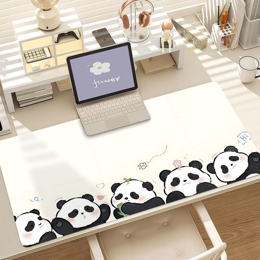Cute Cartoon Panda Mouse Pad Anti Slip Rubber Edge Locked Thickened Laptop Gaming Desk Mat
