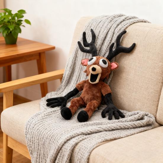 99 Noites na Floresta Pelúcia de Veado Macio Animal de Pelúcia Travesseiro para Crianças Fofo Presente de Natal Halloween para Todas as Idades