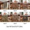 Elegant Vintage Jacquard Table Runner Flower Pattern with Tassel Tablecloth Thickened Table Cover New Year
