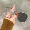 New Photochromic High-end Myopia Glasses Large Frame Women's Near Sight Glasses Trendy Ultra Light Anti Blue Light Glasses