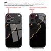 Black Gold Wave Shadow Glass Phone Case Suitable for iPhone 17 16 15 14 13 12 11Pro/Max/Plus Anti Drop and Anti Shock Back Cover