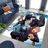 1 Stück Anime Cartoon Design Jujutsu Kaisen Charaktere Bürostuhlmatte Rutschfester Teppich Geeignet für Heimdekoration Wohnzimmer Schlafzimmer Spielzimmer Festival Geschenk
