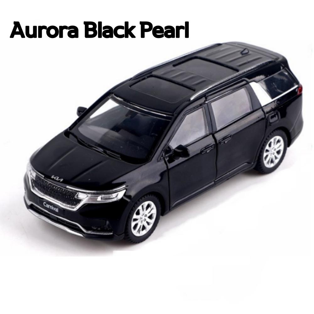 Серия литых мини-машинок Kia 2022 Carnival (Вариант 2 цвета), 1 кусок чёрный
