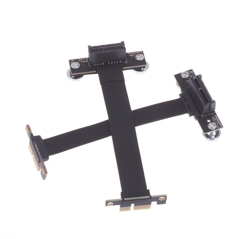 Cavo Riser PCIe 3.0/4.0 X1 Angolo Retto a 90 Gradi Adattatore Cavo di Estensione PCIe Adattatore Scheda Riser PCIe Express Estensore a Nastro