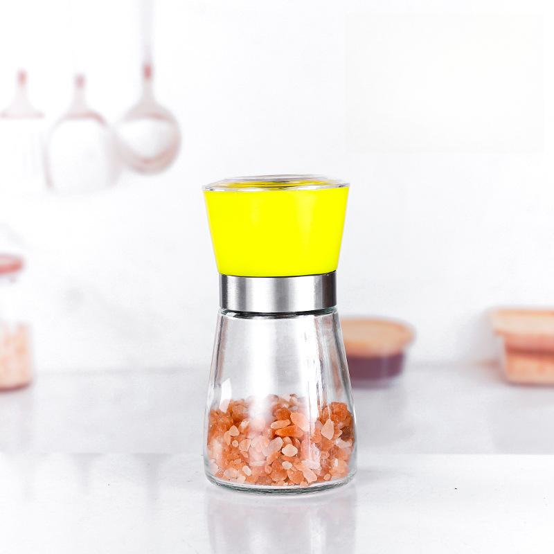 Stainless Steel Mill Pepper/Salt/Spice Grinder Kitchen Supplies Spices Glass Storage Container Pepper Mill Kitchen Gadgets Tools