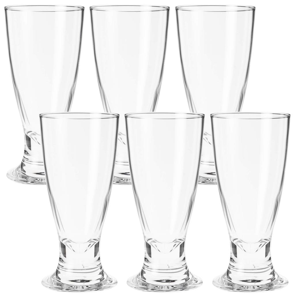 Toyo Sasaki Glass Beer Glass From Pilsner 270ml Set of 6 Made In Japan Dishwasher Safe Unbreakable Pilsner Glass Juice Glass Commercial Glass 35101HS