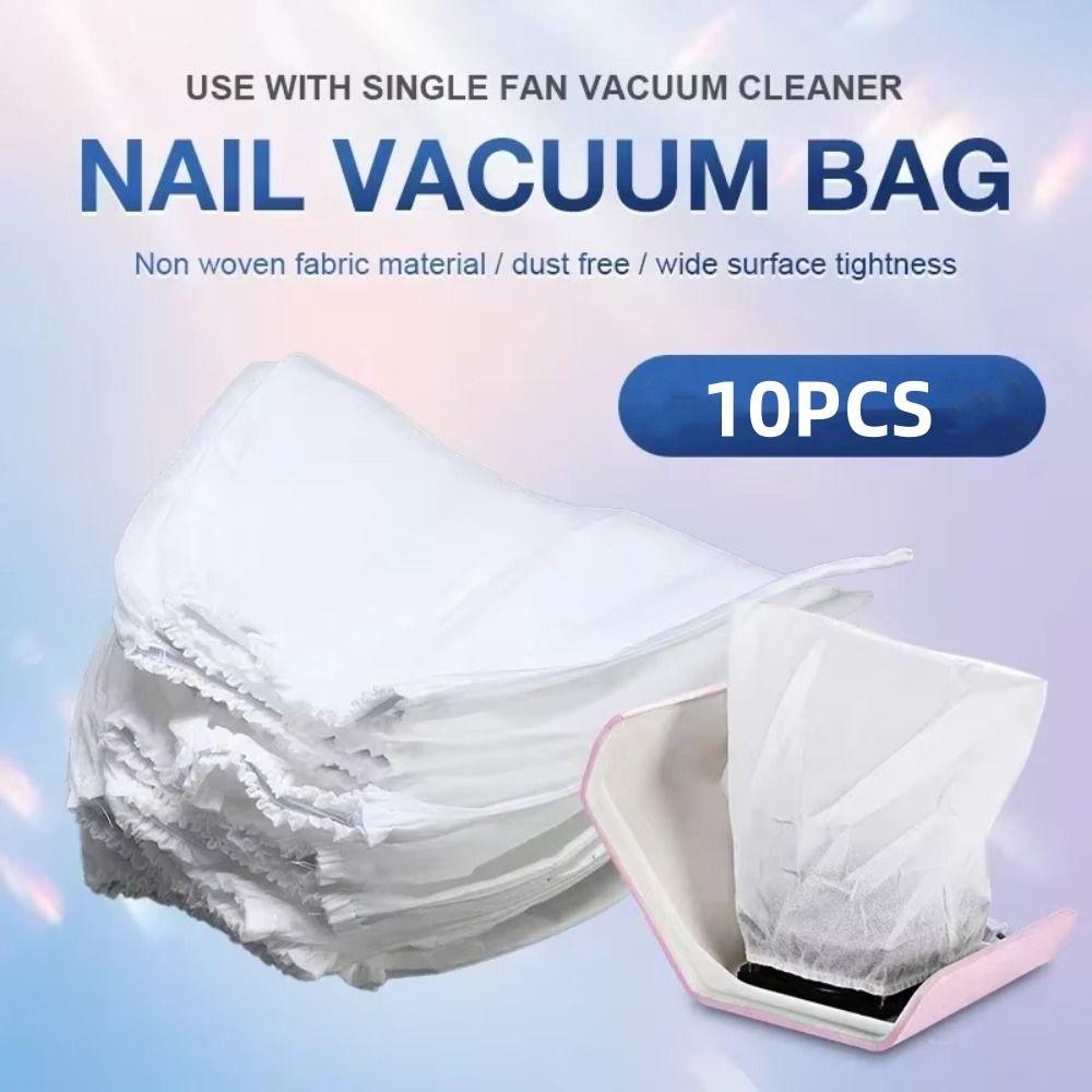 10pcs Portable Nail Dust Collector Bag Replacement Bag Vacuum Cleaner Bag