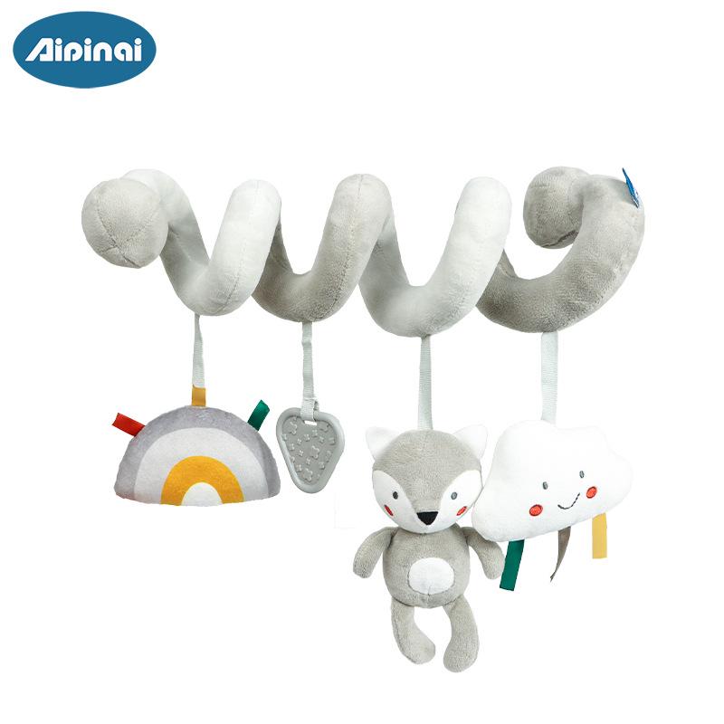 Gray Animal Baby Bed Hanging Toys for Trolley or Nursery