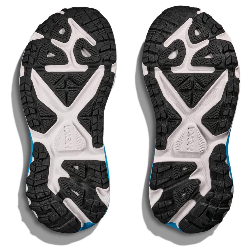 HOKA ONE ONE Stinson 7 Trail Running Shoes Unisex Black Blue 1168931-BKSK