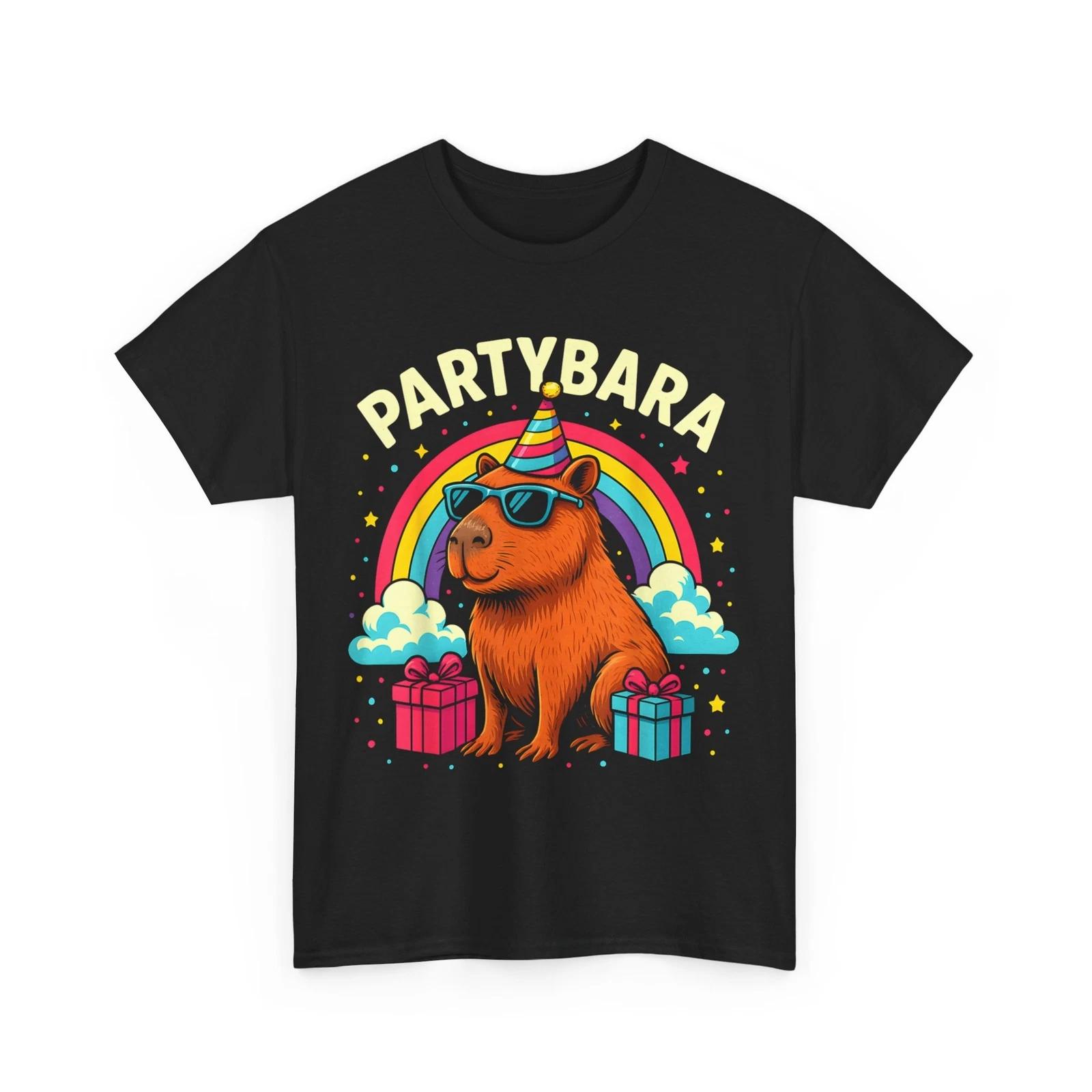 

Birthday Capybara T-shirt, Partybara Capybara Rodents Lovers Cute T-shirt S