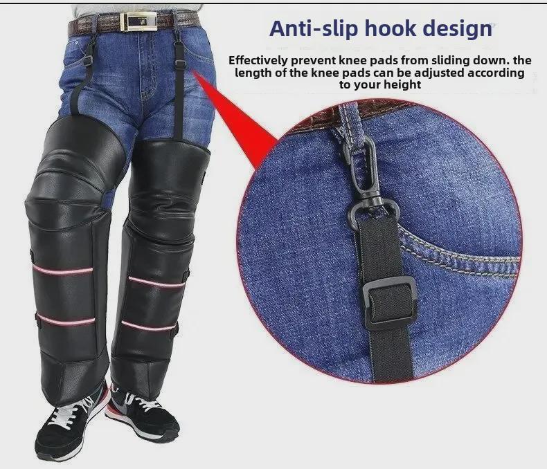 Thickened Windproof Winter Motorcycle & Electric Bike Knee Pads, Men & Women Leggings for Cold Weather Riding