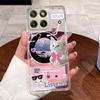 Jelly Casing For Motorola Edge 70 Clear Silicone Soft TPU Back Cover Cute Cat Rabbit Heart Phone Case