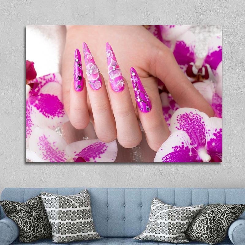 Modern Beauty Fashion Nail Art Beauty Salon Canvas Painting Unframed Posters And Print Wall Pictures For Living Room Decor